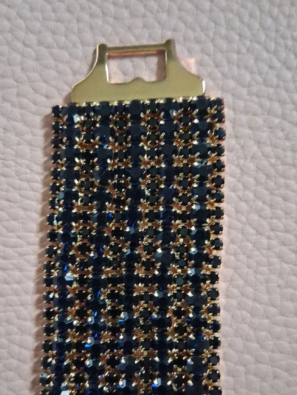 Beaded Black and Gold Statement Bracelet - Women Accessories